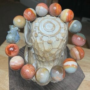 Polychrome Jasper 12mm with OJ Mouse